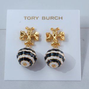 Tory Burch Roxanne Small Drop Earrings (18K GOLD PLATING) (NWT)